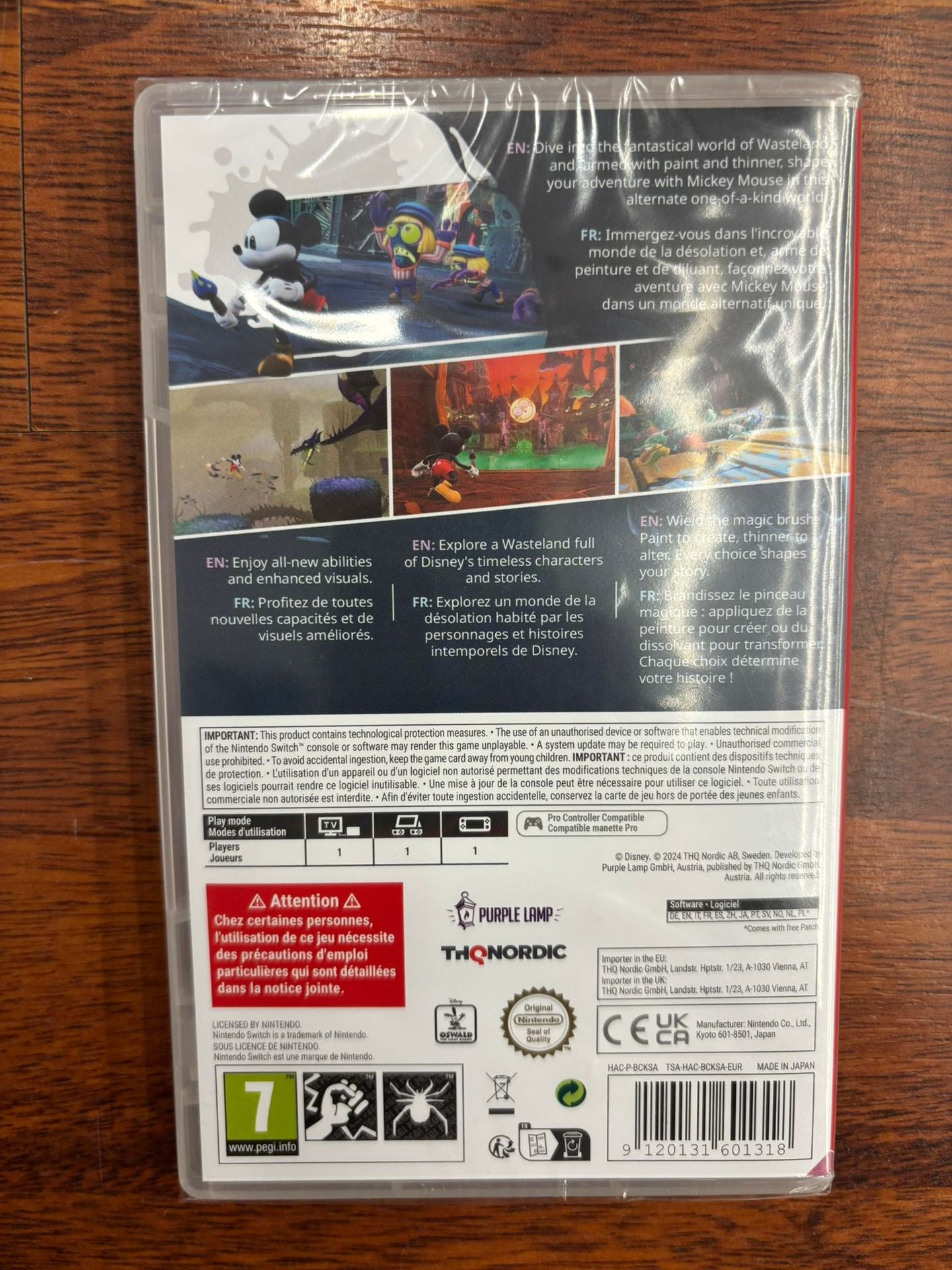 DISNEY EPIC MICKEY REBRUSHED SWITCH UK/FR