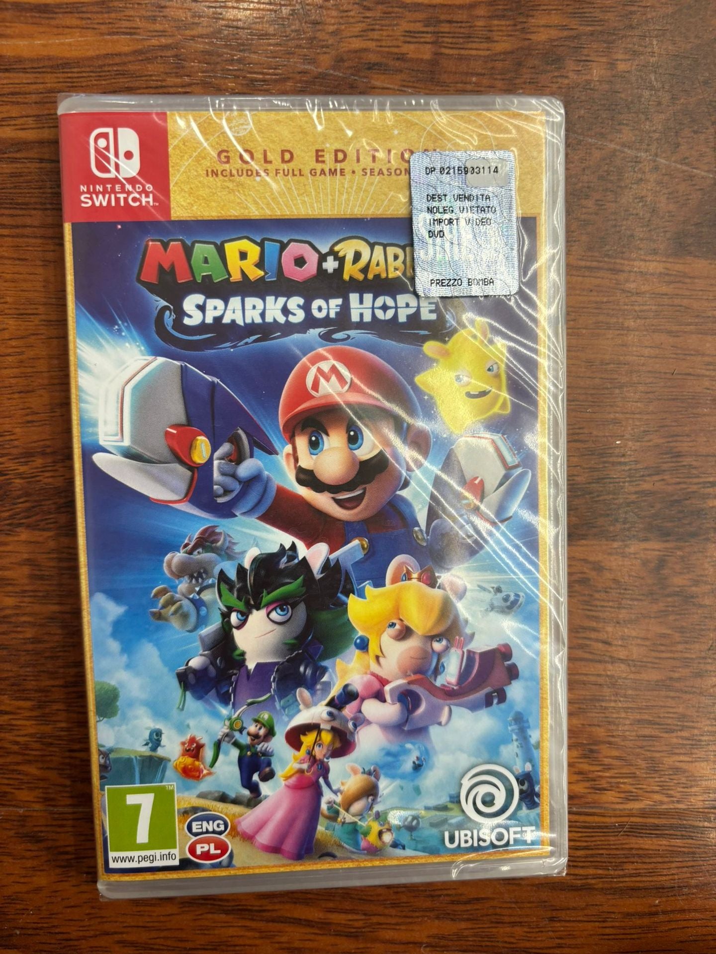 MARIO + RABBIDS SPARKS OF HOPE GOLD EDITION SWITCH PL/CZ/SL/HU