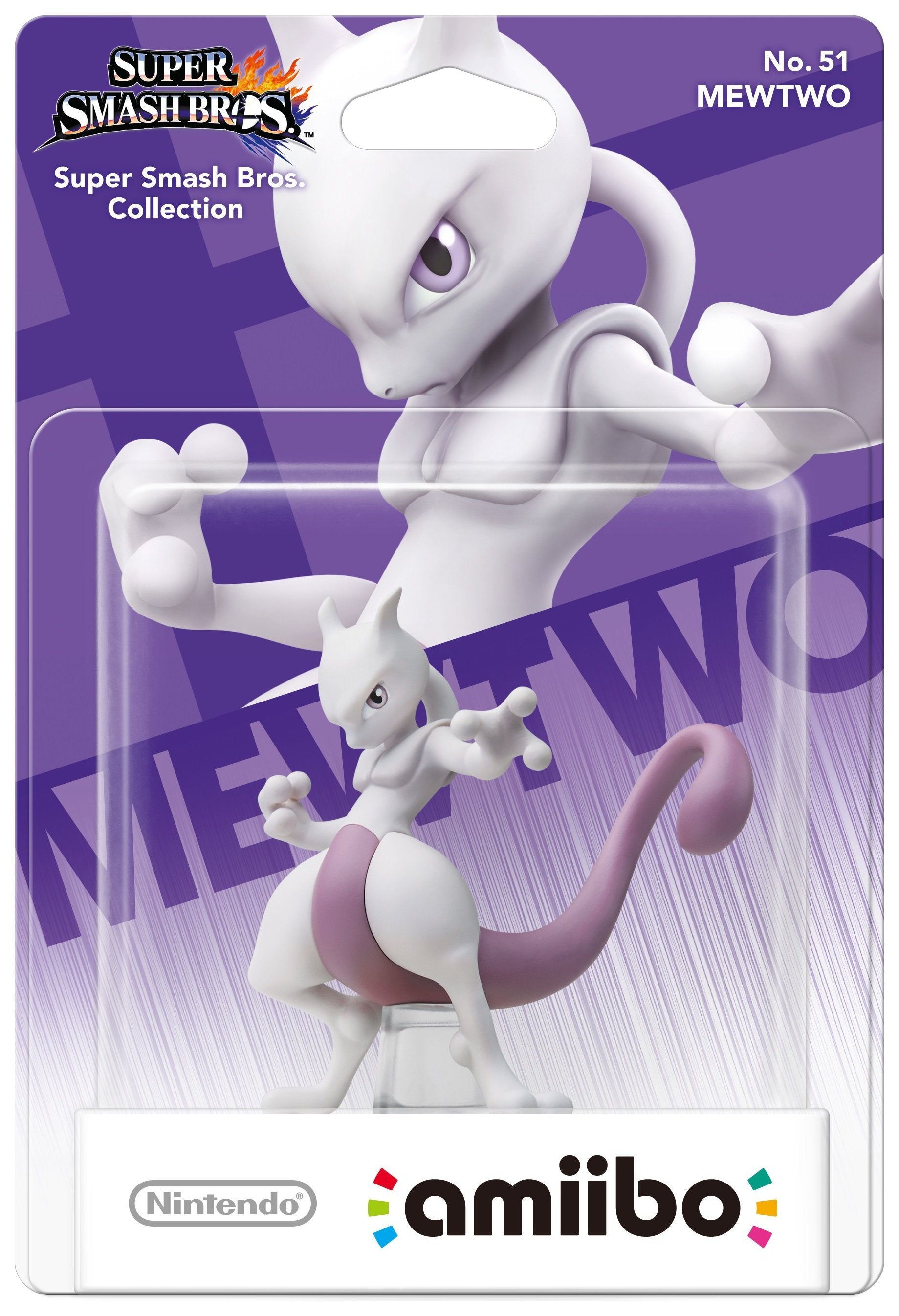 Amiibo Super Smash Bros - Mewtwo No.51