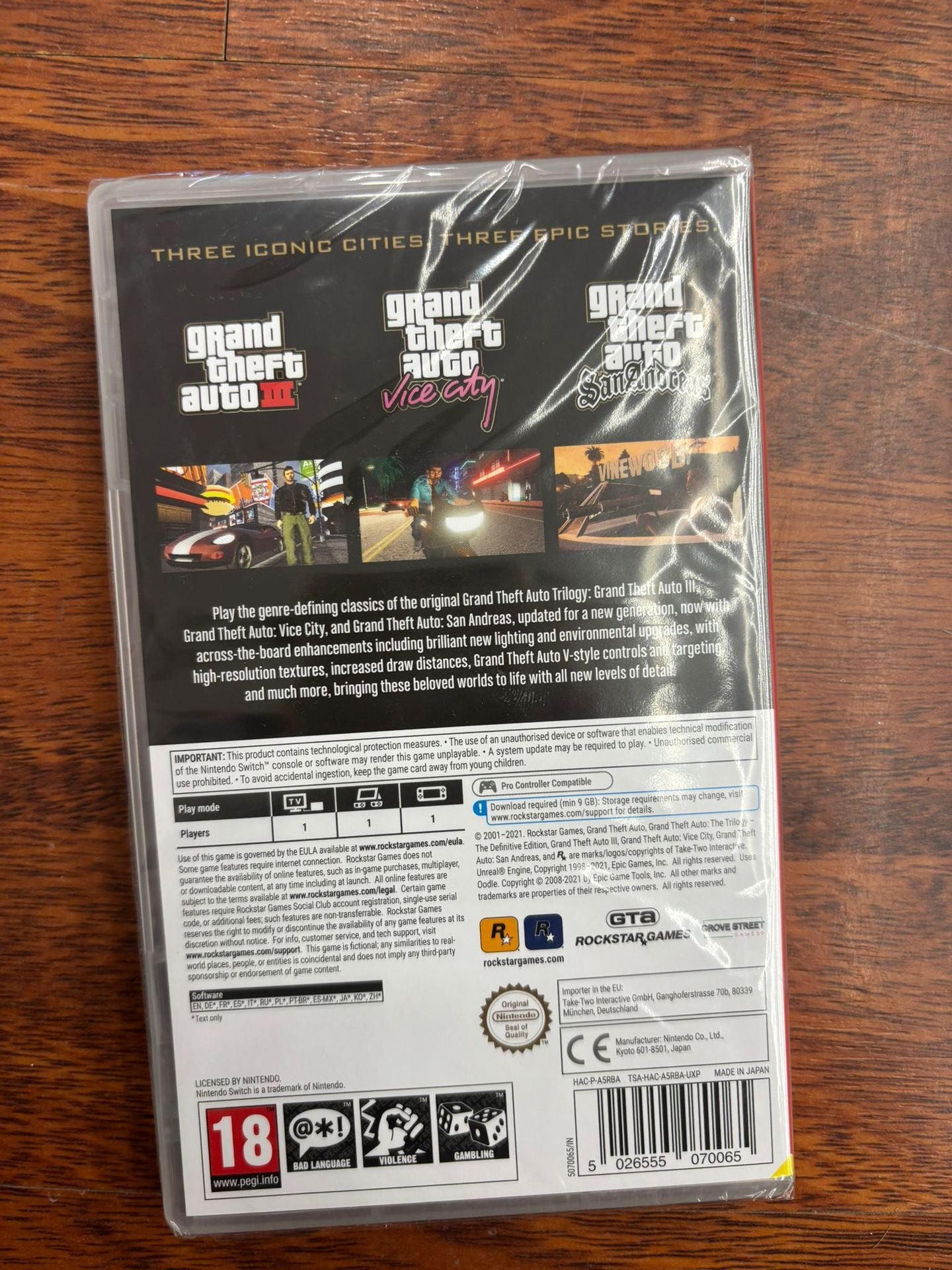 GRAND THEFT AUTO (GTA) THE TRILOGY THE DEFINITIVE EDITION SWITCH UK3