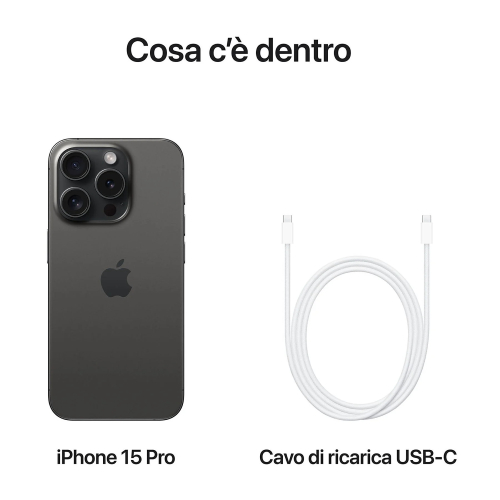 APPLE IPHONE 15 PRO 256GB TITANIO NERO EU