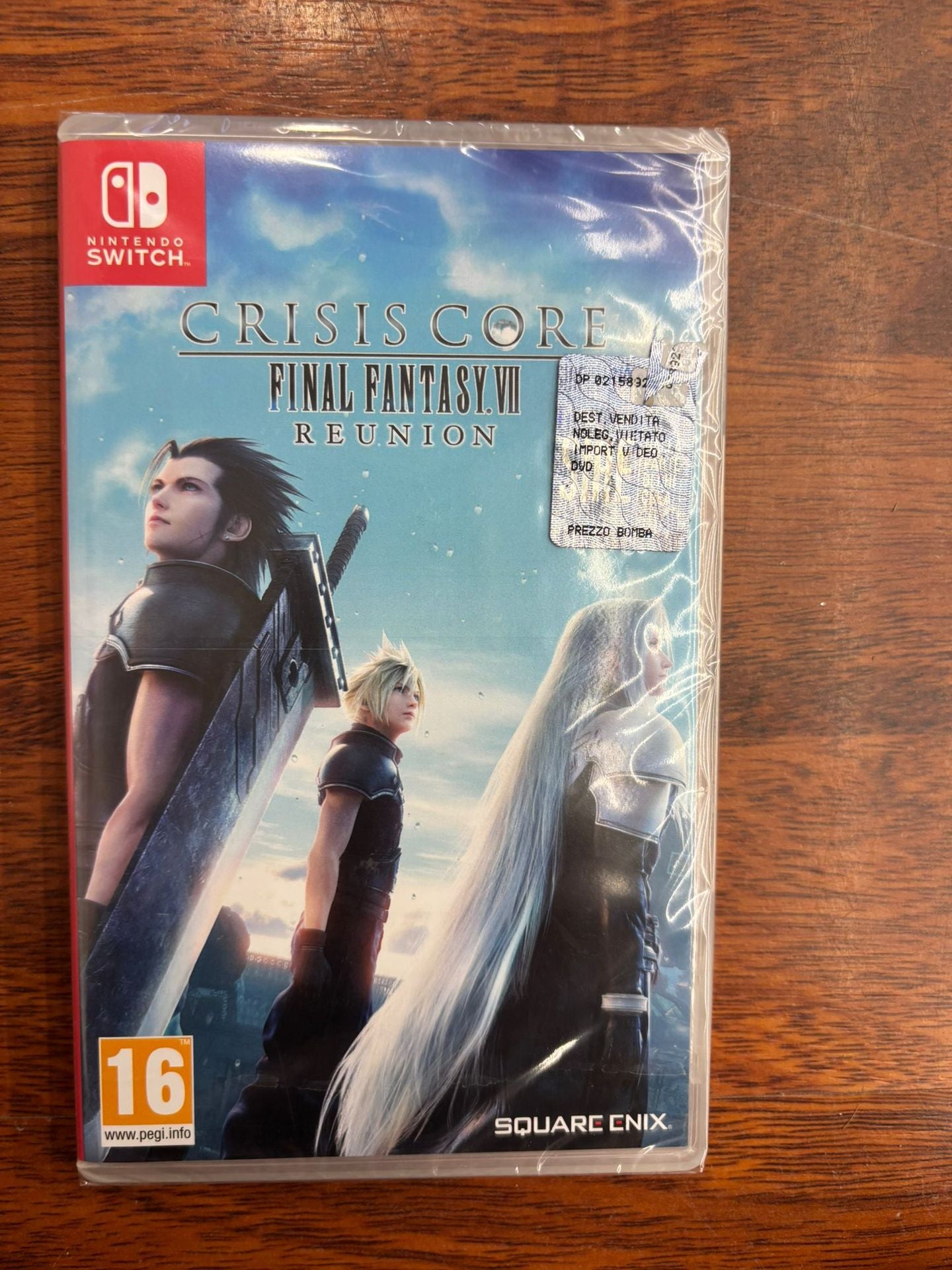 CRISIS CORE FINAL FANTASY VII REUNION SWITCH UK