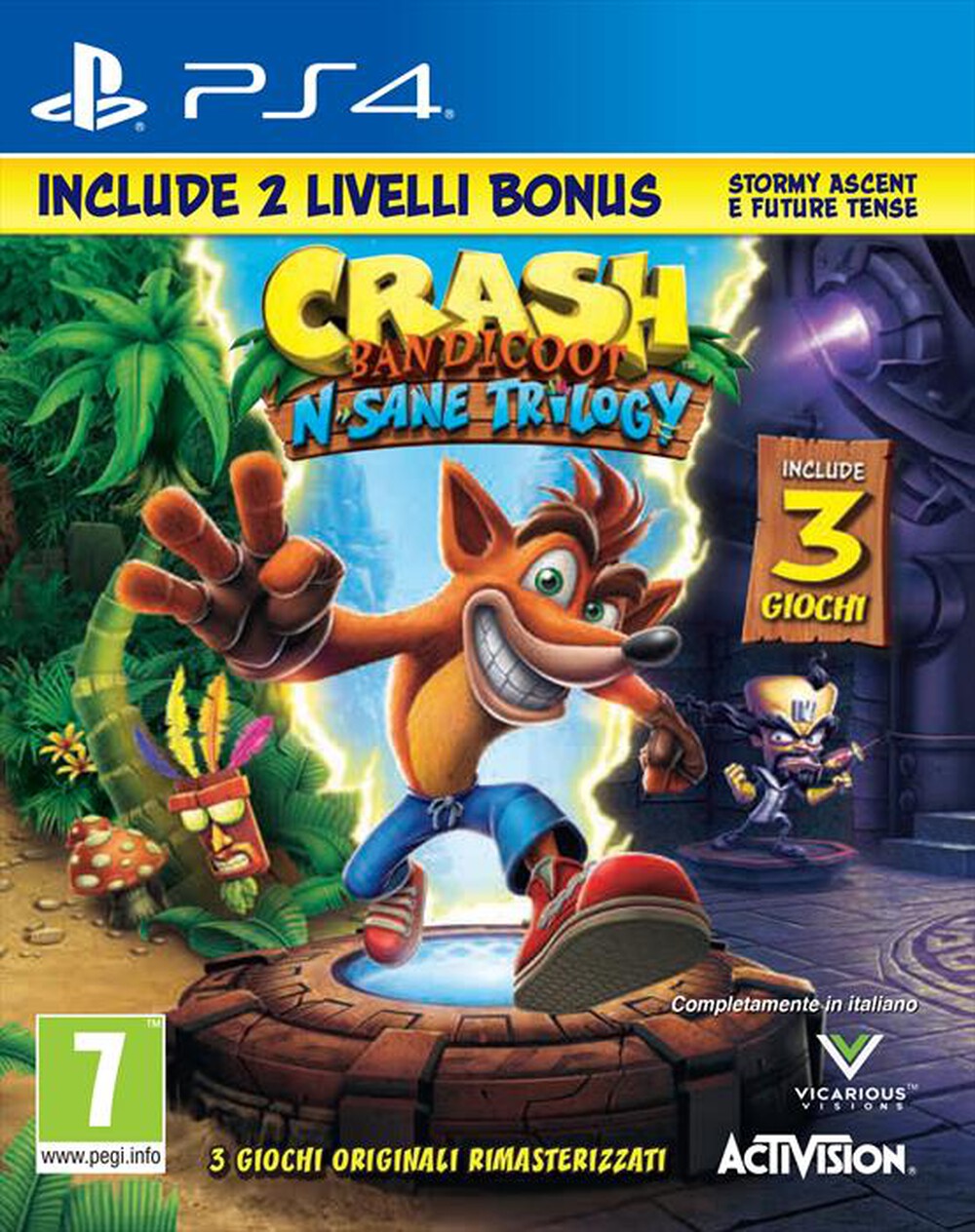 CRASH BANDICOOT N. SANE TRILOGY PS4 IT