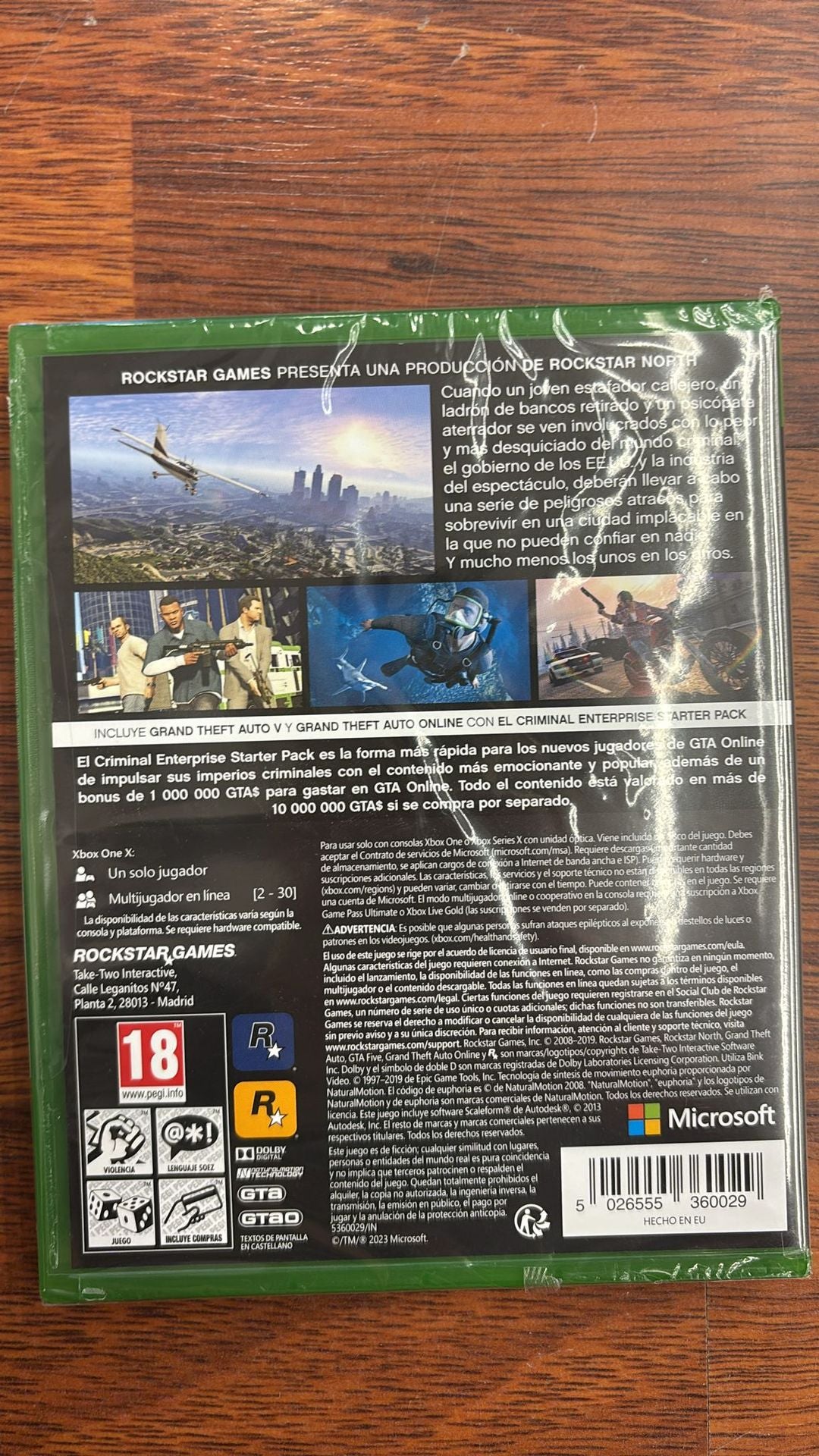 GRAND THEFT AUTO V PREMIUM EDITION XBOX ONE (GTA V) ES