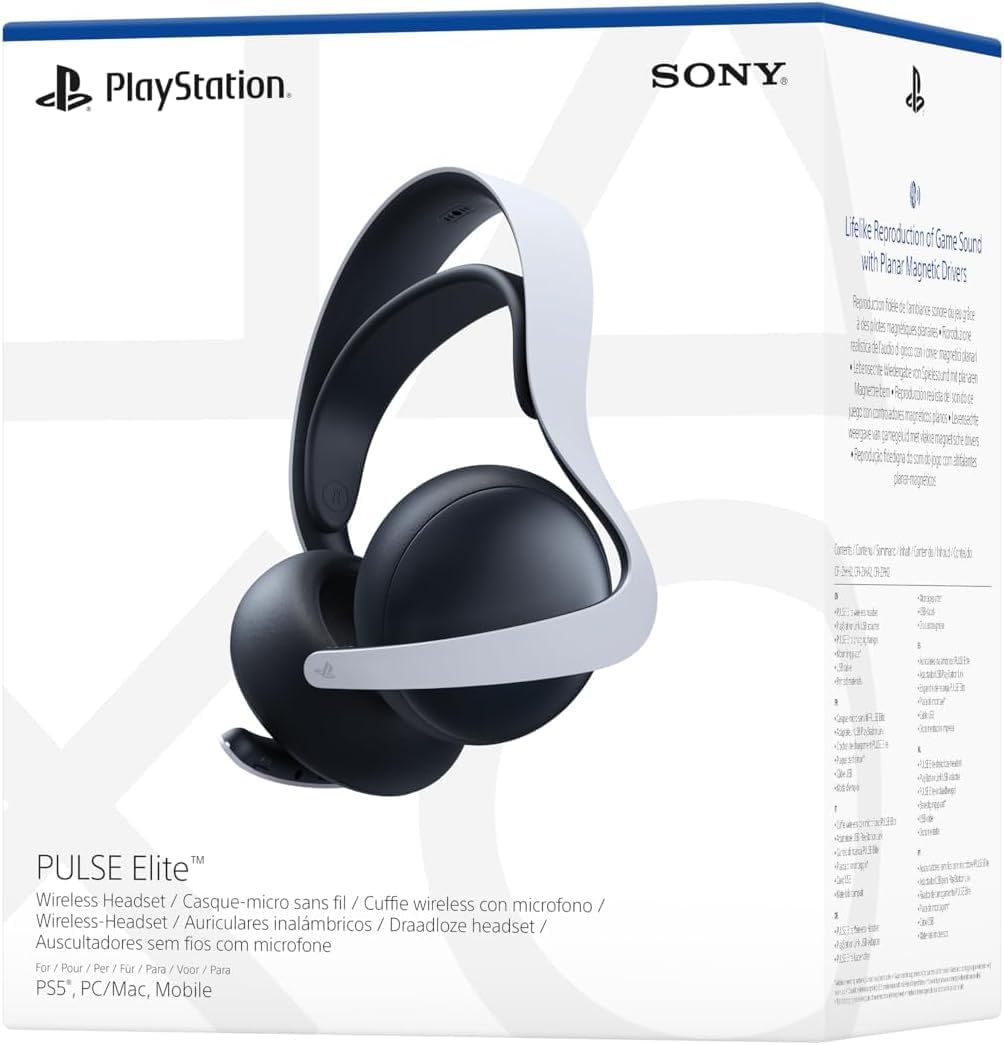 CUFFIE SONY WIRELESS PULSE ELITE PS4/PS5 WHITE