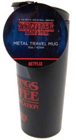 Tazza Da Viaggio In Metallo Stranger Things Coffee And Contemplation - Mtm25371