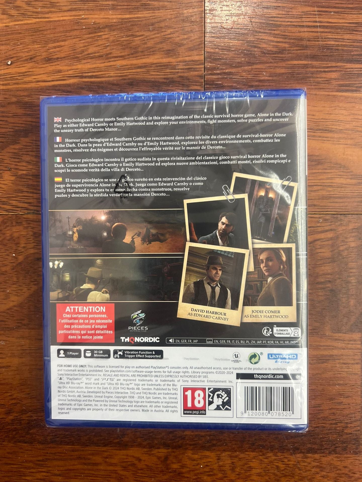 ALONE IN THE DARK PS5 UK/FR/IT/ES