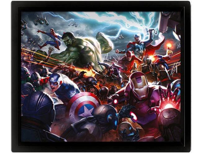 QUADRO 3D LENTICULAR POSTER MARVEL FUTURE FIGHT HEROES ASSAULT - EPPL71531