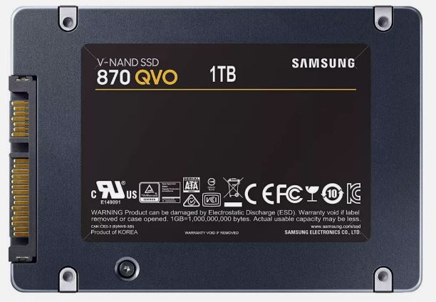 Samsung Ssd 870 QVO 1TB SATA 2.5 Mz-77q1t0BW