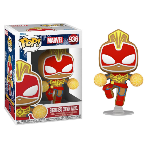 FUNKO POP MARVEL 936 - GINGERBREAD CAPTAIN MARVEL