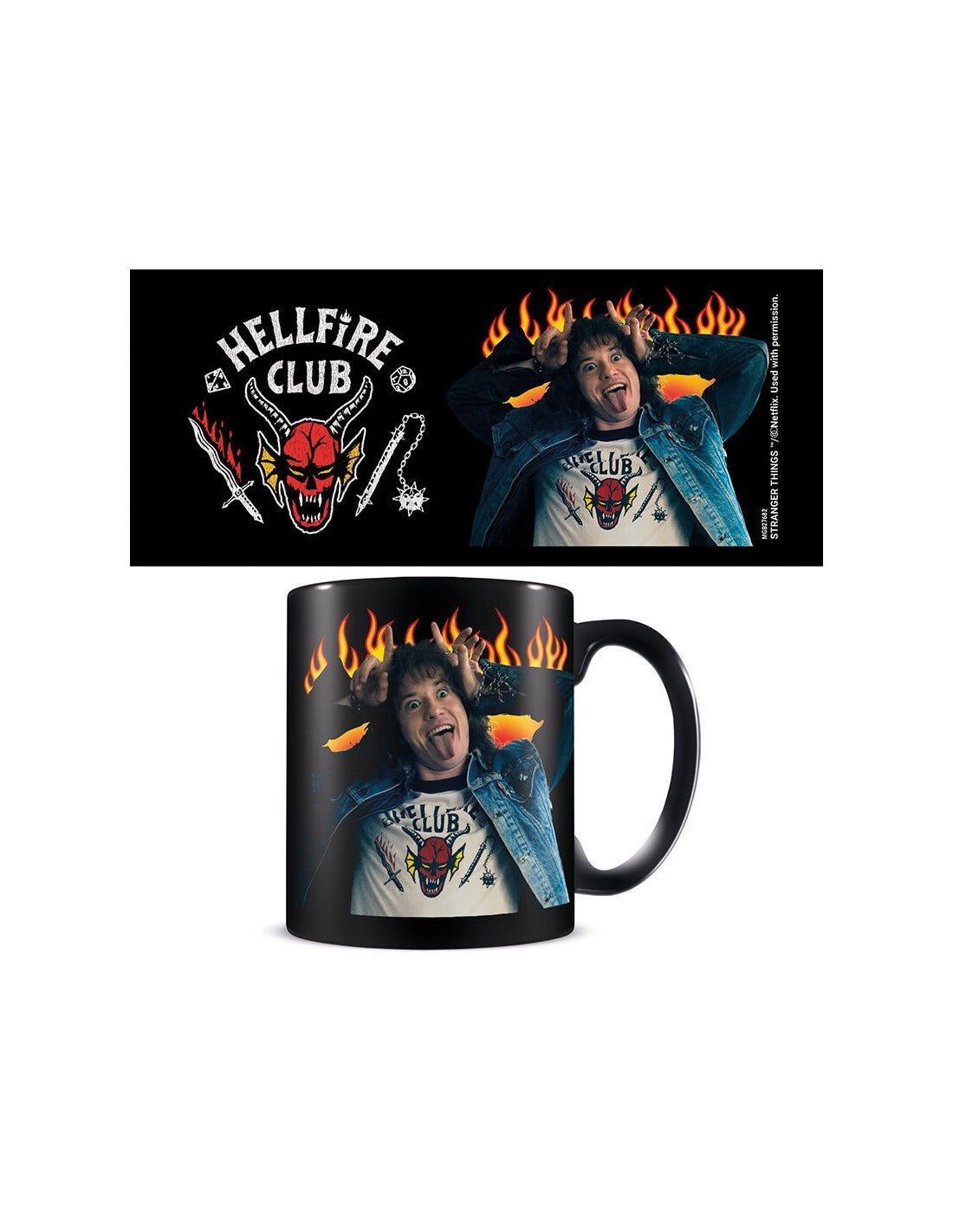 Tazza Stranger Things 4 (Eddie Hellfire) Black - Mgb27682C