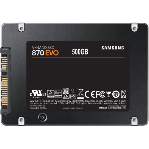 SAMSUNG SSD 870 EVO PCLE 3.0 SATA 2.5 500GB MZ-77E500