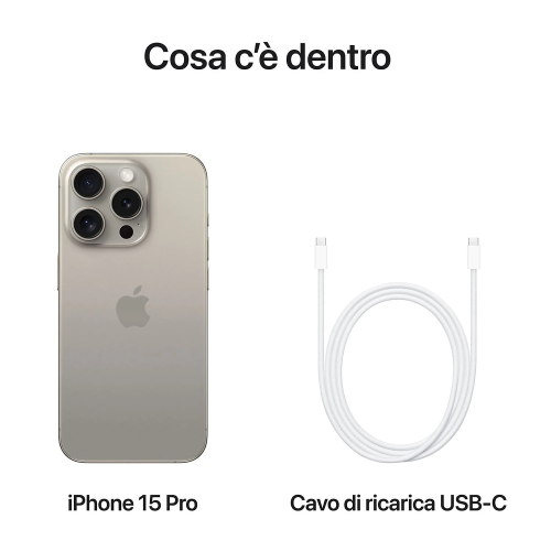 APPLE IPHONE 15 PRO 256GB TITANIO NATURALE EU