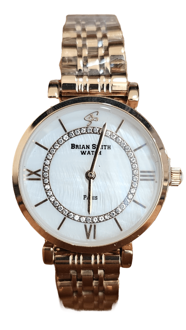 BRIAN SMITH - PARIS ROSE GOLD/WHITE QUARTZ WATCH - 1765