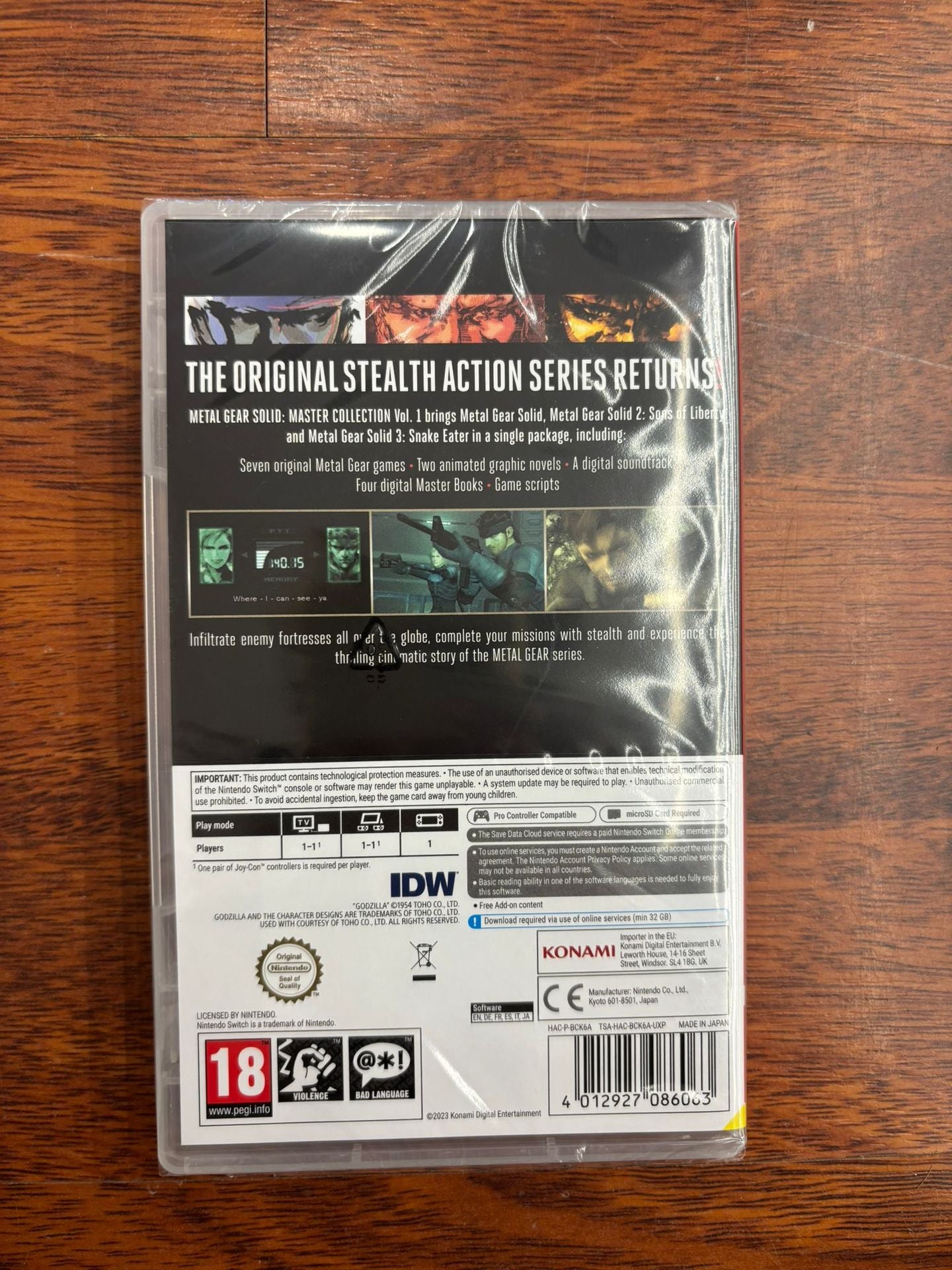 METAL GEAR SOLID MASTER COLLECTION VOL.1 DAYONE EDITION SWITCH UK