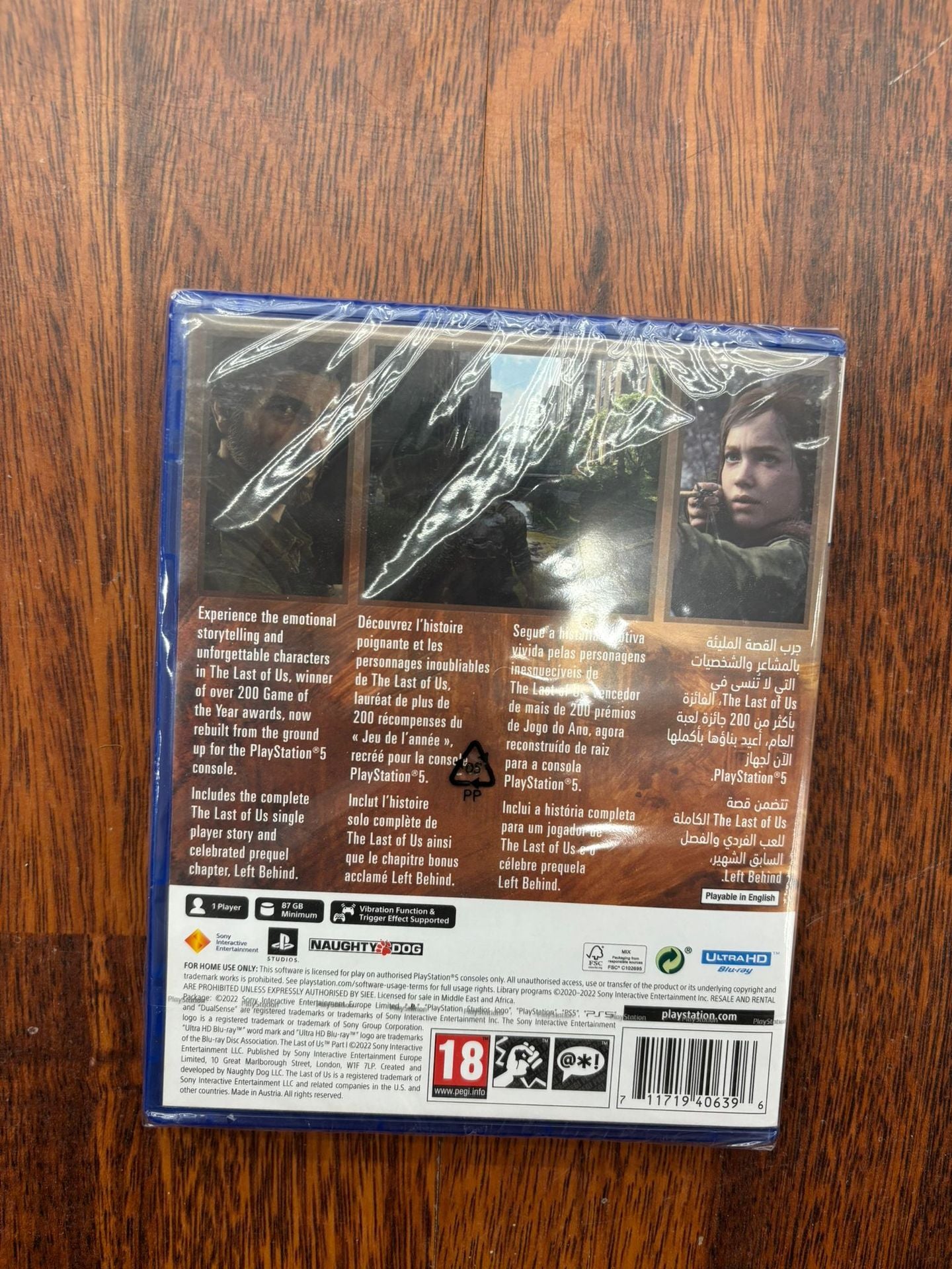 The Last Of Us Parte I (1) PS5 UK/FR/PT/AR