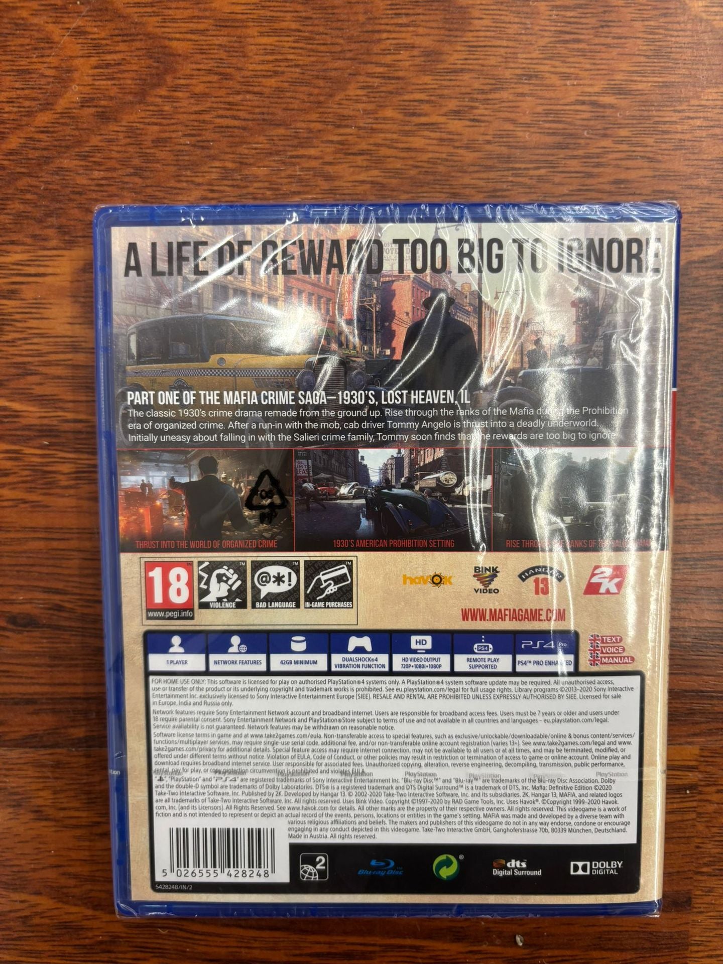 Mafia Definitive Edition PS4 UK