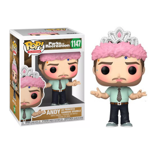 FUNKO POP PARKS AND RECREATION 1147 - ANDY AS PRINCESS RAINBOW SPARKLE