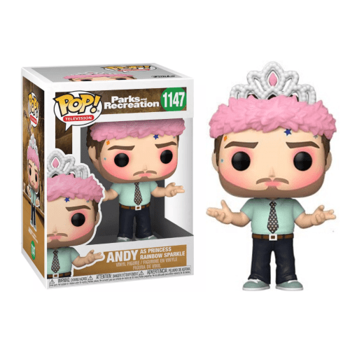 Funko Pop Parks And Recreation 1147 - Andy As Princess Rainbow Sparkle