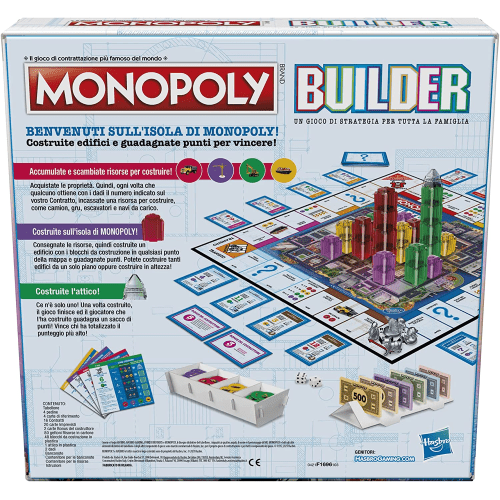 HASBRO MONOPOLY BUILDER BOARD GAME