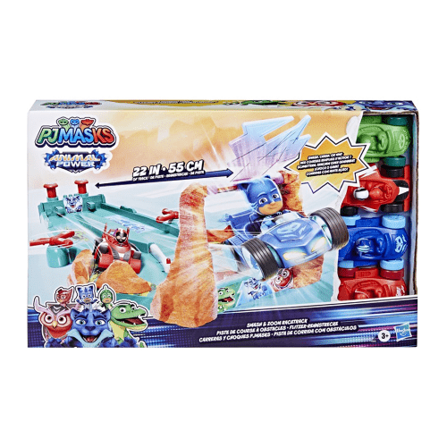 HASBRO PJ MASKS CAR LAUNCH TRACK 4 VEHICLES