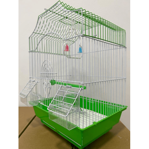 METAL BIRD CAGE A112 CM 28X38X21 - GREEN