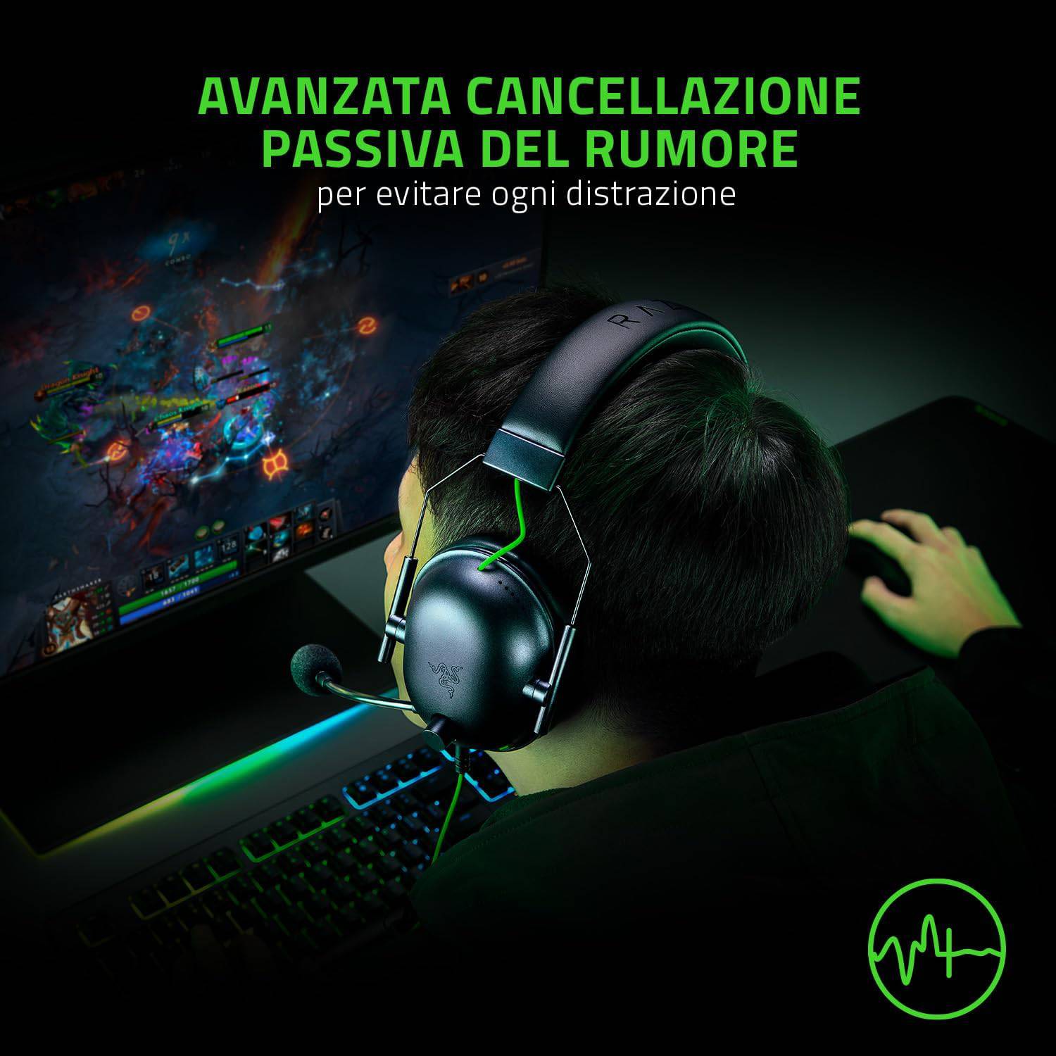 RAZER GAMING HEADSET WIRED BLACKSHARK V2