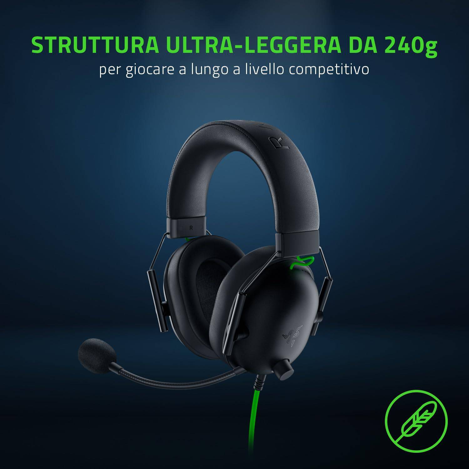 Razer Cuffie Gaming Wired Blackshark V2 X PS4/PS5/Xbox/Switch/Pc