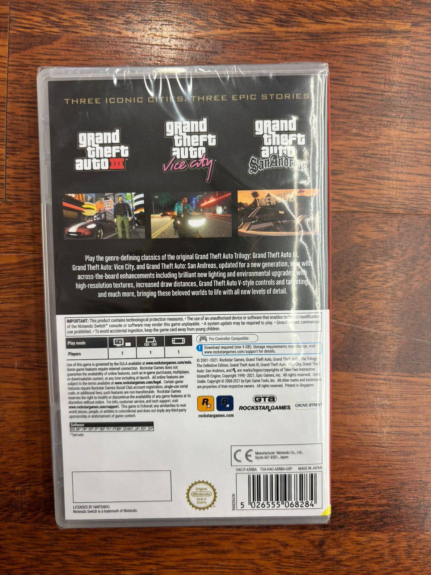 Grand Theft Auto (Gta) The Trilogy The Definitive Edition Switch UK