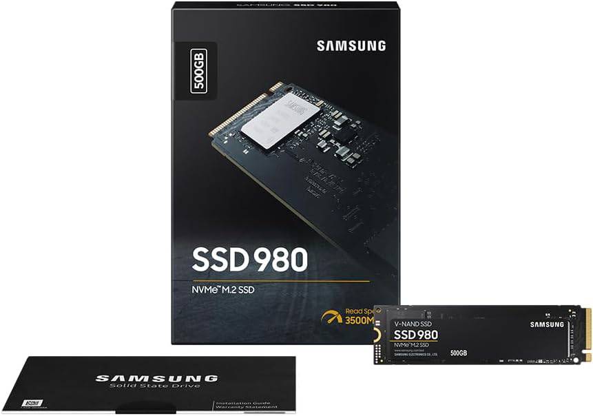 Samsung Ssd 980 Pcie 3.0 Nvme M.2 500Gb Mz-V8V500Bw