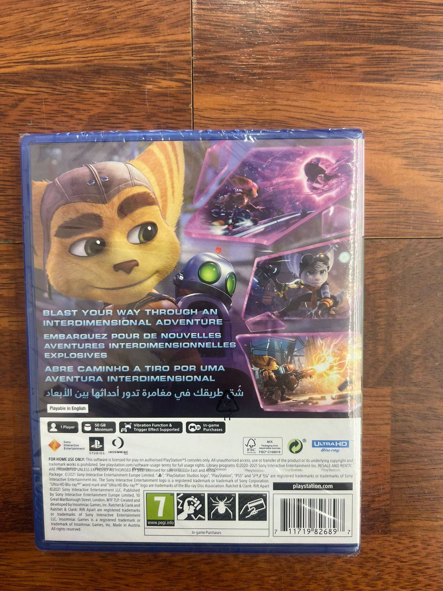 RATCHET & CLANK RIFT APART PS5 UK/FR/ES/AR